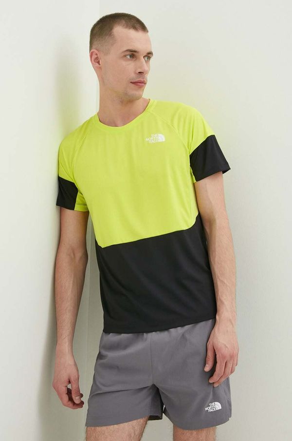 The North Face Sportska majica kratkih rukava The North Face boja: zelena, s uzorkom, NF0A825GWIT1