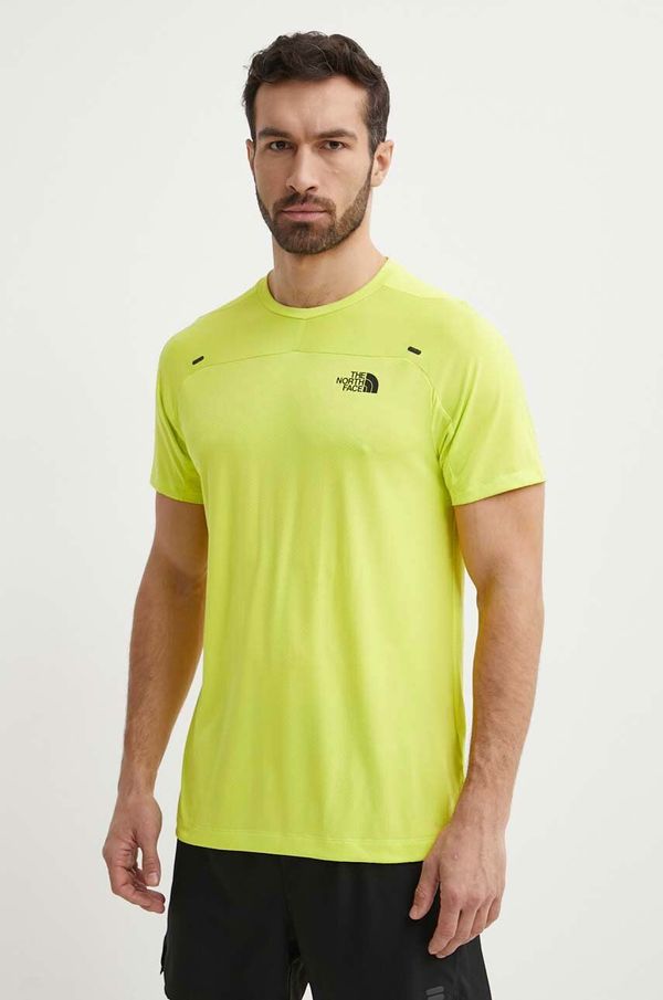 The North Face Sportska majica kratkih rukava The North Face Mountain Athletics boja: zelena, s tiskom, NF0A87CGRIQ1