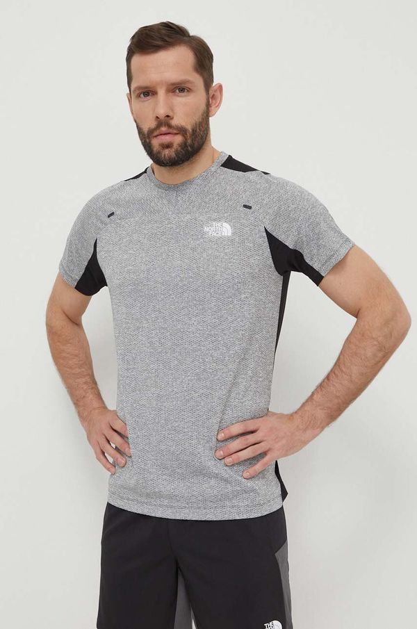 The North Face Sportska majica kratkih rukava The North Face Mountain Athletics Lab boja: siva, s uzorkom, NF0A87CGRID1