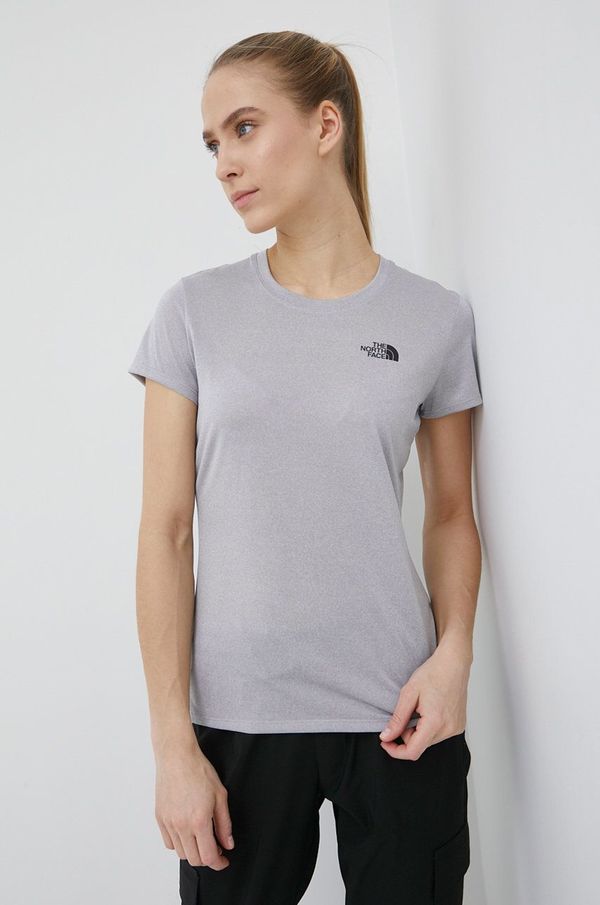 The North Face Sportska majica kratkih rukava The North Face Reaxion boja: siva