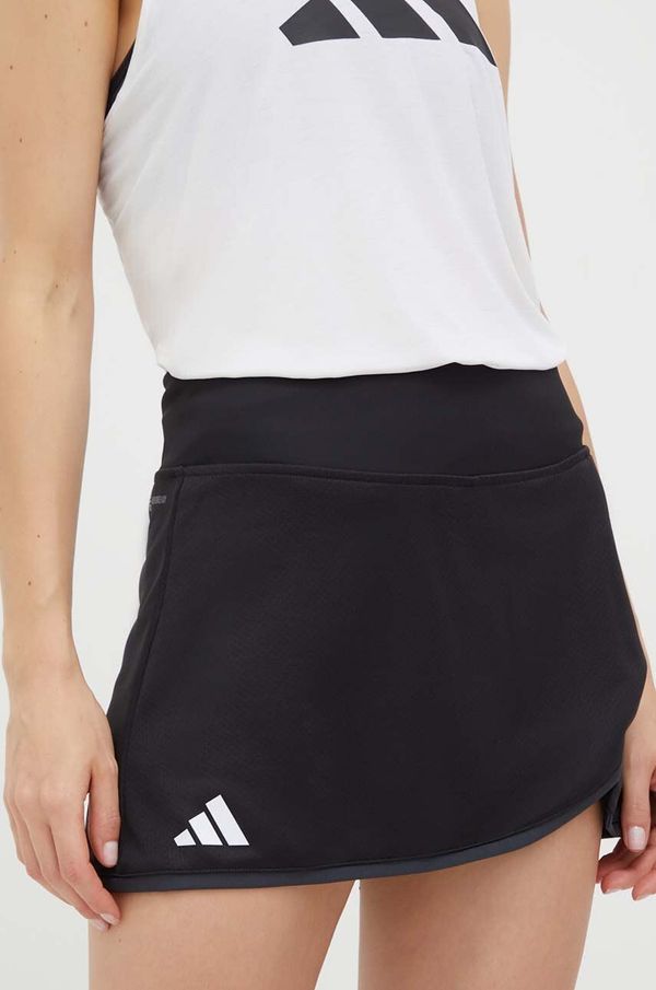 adidas Performance Sportska suknja adidas Performance Club boja: crna, mini, ravna