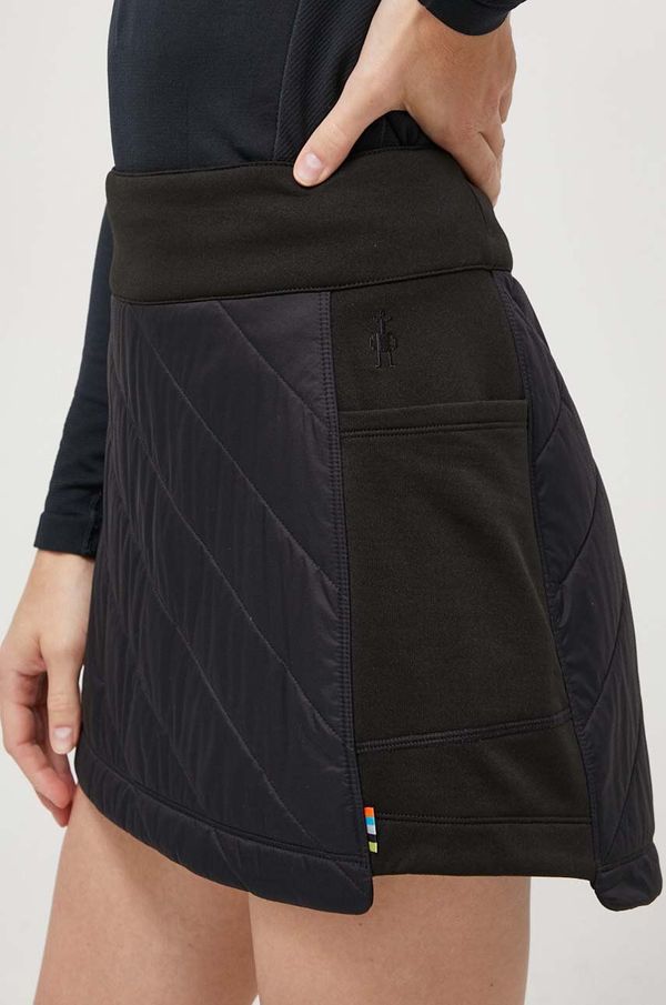 Smartwool Sportska suknja Smartwool Smartloft boja: crna, mini, ravna