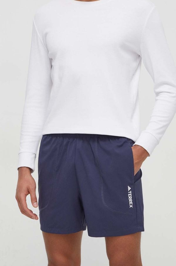 adidas TERREX Sportske kratke hlače adidas TERREX Multi za muškarce, boja: tamno plava