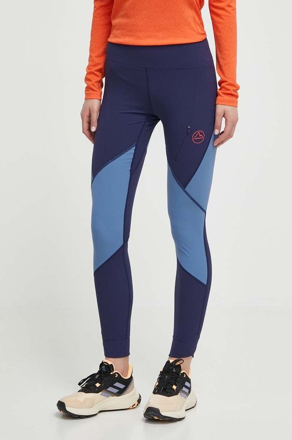 La Sportiva Sportske tajice LA Sportiva Mynth za žene, boja: tamno plava, s uzorkom, O79643644