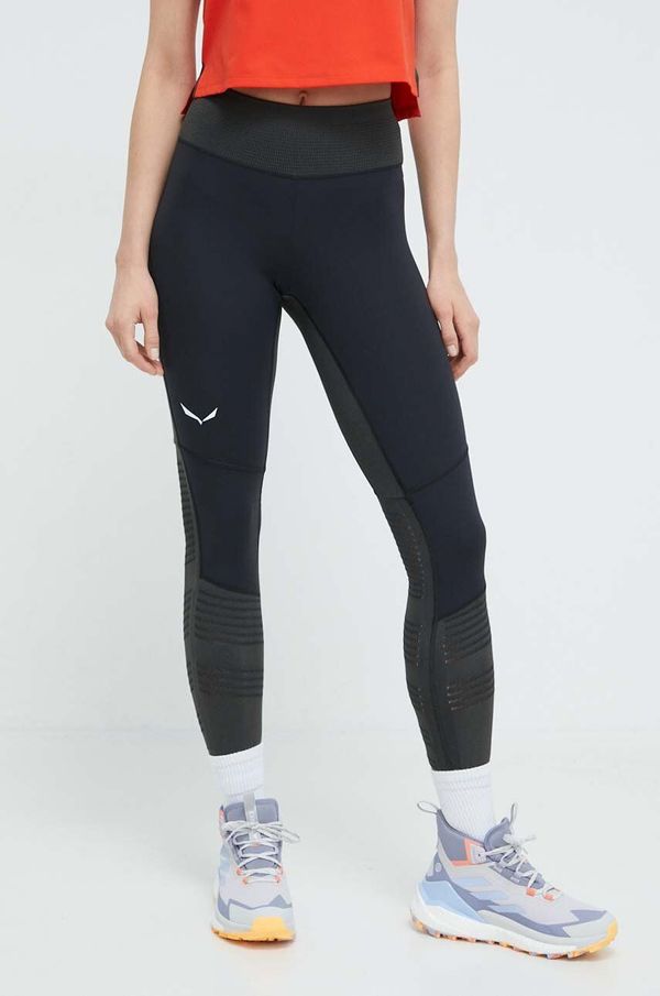 Salewa Sportske tajice Salewa Pedroc Dry Responsive za žene, boja: crna, bez uzorka