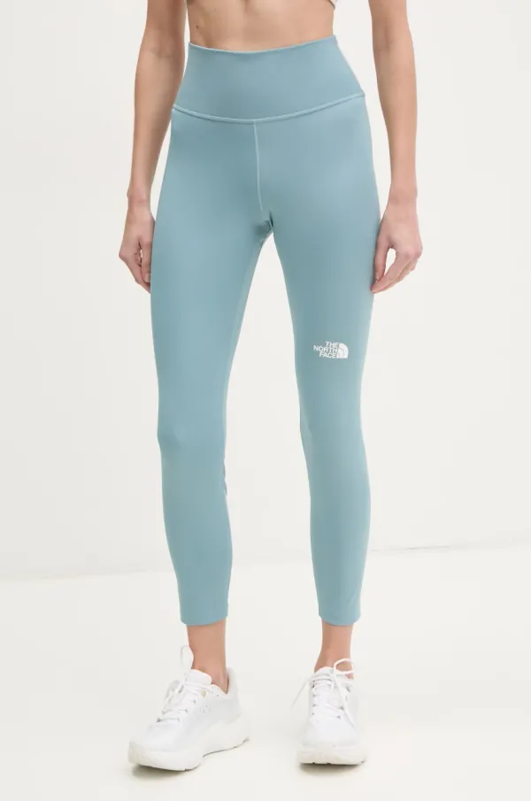 The North Face Sportske tajice The North Face Mountain Athletics Flex za žene, boja: tirkizna, s tiskom, NF0A8BPF4261