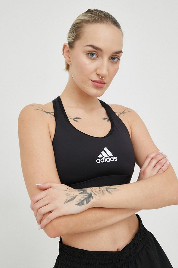 adidas Performance Sportski grudnjak adidas Performance PowerReact boja: crna, jednobojni model