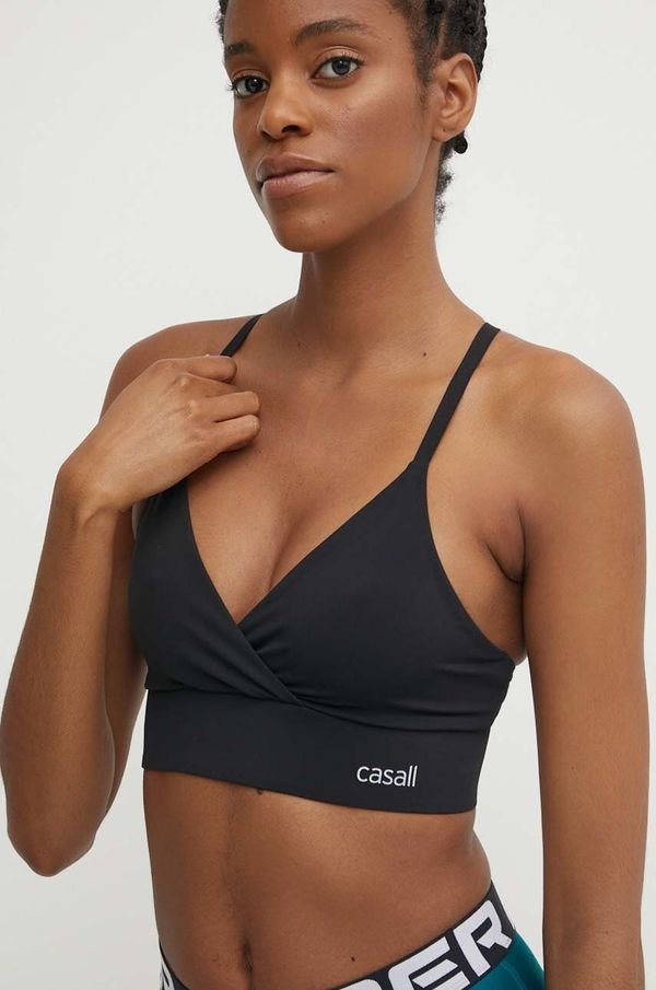 Casall Sportski grudnjak Casall Wrap boja: crna, bez uzorka