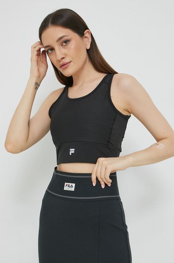 Fila Sportski grudnjak Fila Rafaela boja: crna, jednobojni model