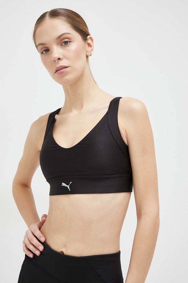 Puma Sportski grudnjak Puma Ultraform boja: crna, glatki model
