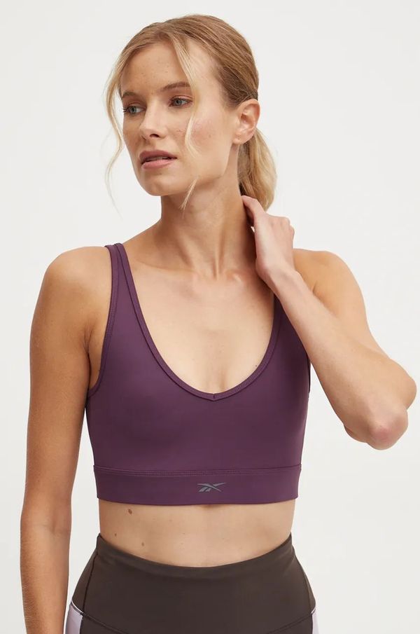 Reebok Sportski grudnjak Reebok Active Collective Dreamblend boja: ljubičasta, bez uzorka, 100205555