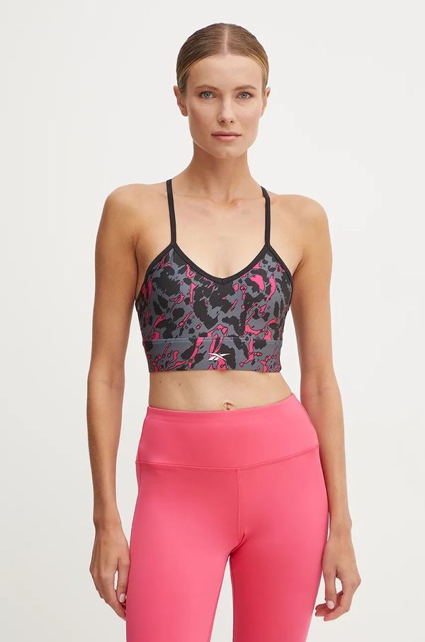 Reebok Sportski grudnjak Reebok ID Train boja: crna, s uzorkom, 100208502