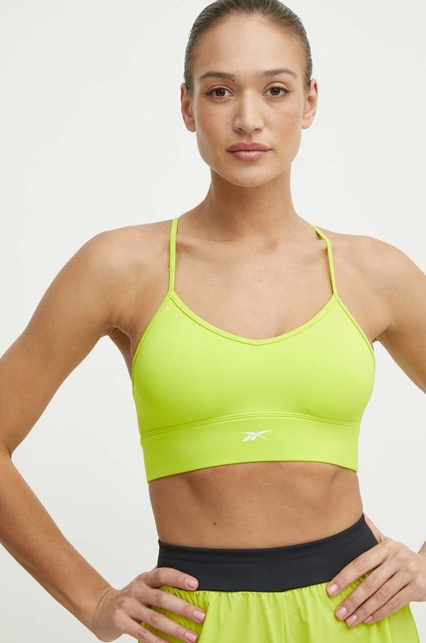 Reebok Sportski grudnjak Reebok Identity Training boja: zelena, bez uzorka, 100076262