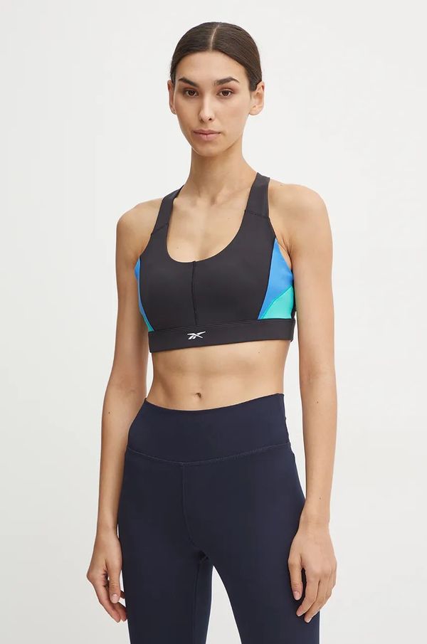 Reebok Sportski grudnjak Reebok Lux Colourblock boja: crna, s uzorkom, 100205636