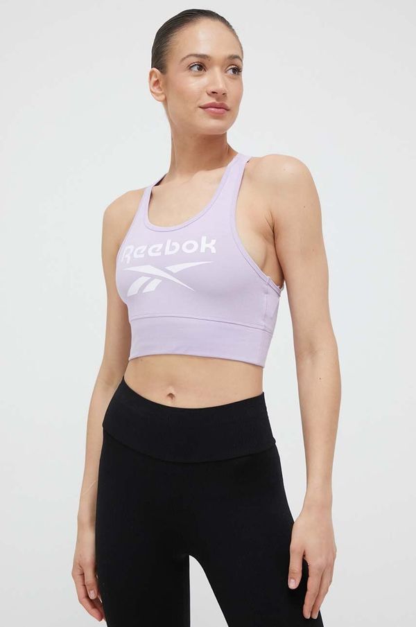 Reebok Sportski grudnjak Reebok Reebok Identity boja: ljubičasta
