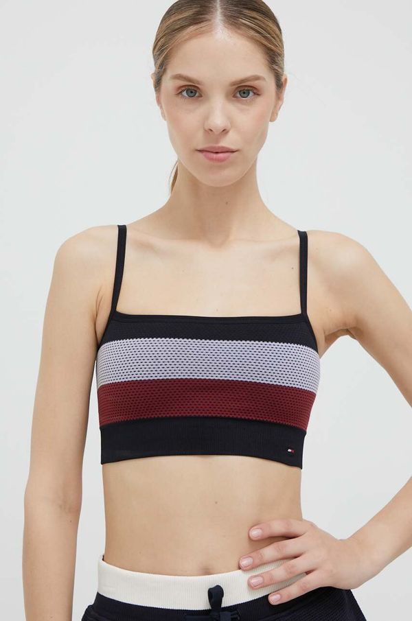 Tommy Hilfiger Sportski grudnjak Tommy Hilfiger boja: crna, s uzorkom