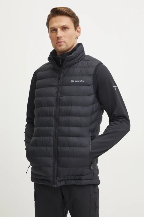 Columbia Sportski prsluk Columbia Powder Lite II boja: crna, za prijelazno razdoblje, 2086974