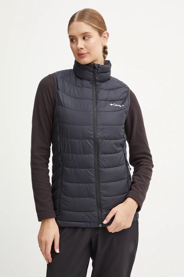 Columbia Sportski prsluk Columbia Powder Lite II boja: crna, za prijelazno razdoblje, 2089561