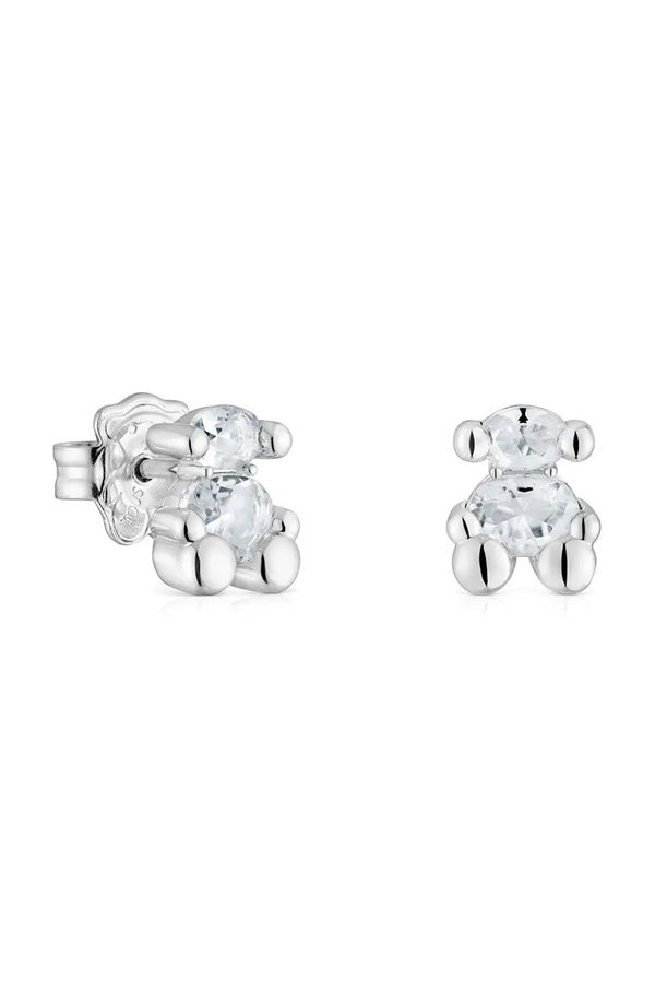 Tous Srebrne naušnice Tous Bold Bear Gem 1004228300