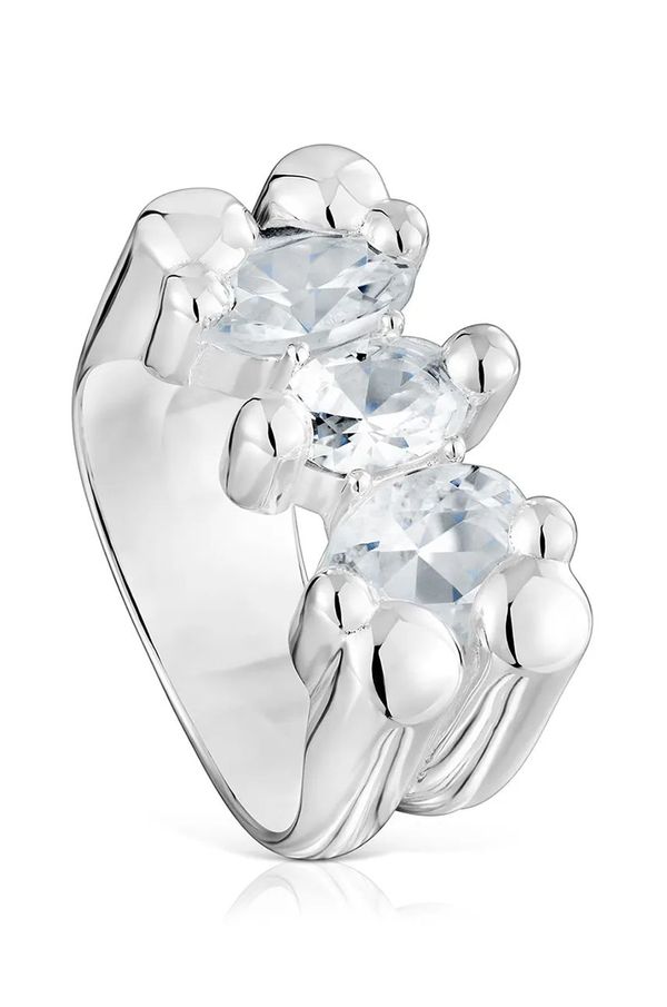 Tous Srebrni prsten Tous 12 Bold Bear Gem 1004228112
