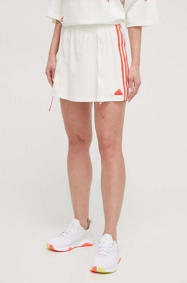 adidas Suknja adidas boja: bež, mini, ravna