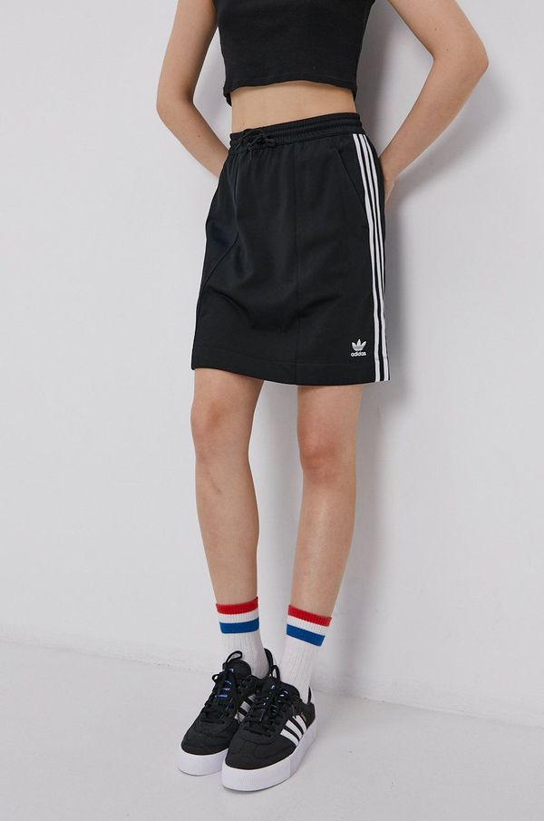 adidas Originals Suknja adidas Originals boja: crna, H37774-BLACK