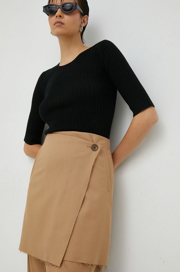 By Malene Birger Suknja By Malene Birger boja: bež, mini, pencil