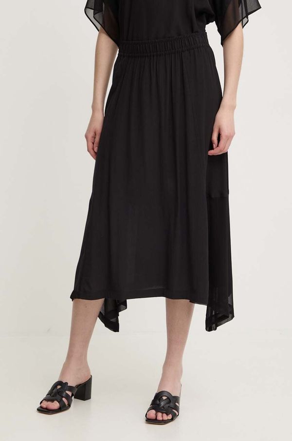 DKNY Suknja Dkny boja: crna, midi, širi se prema dolje, P4DN8X10