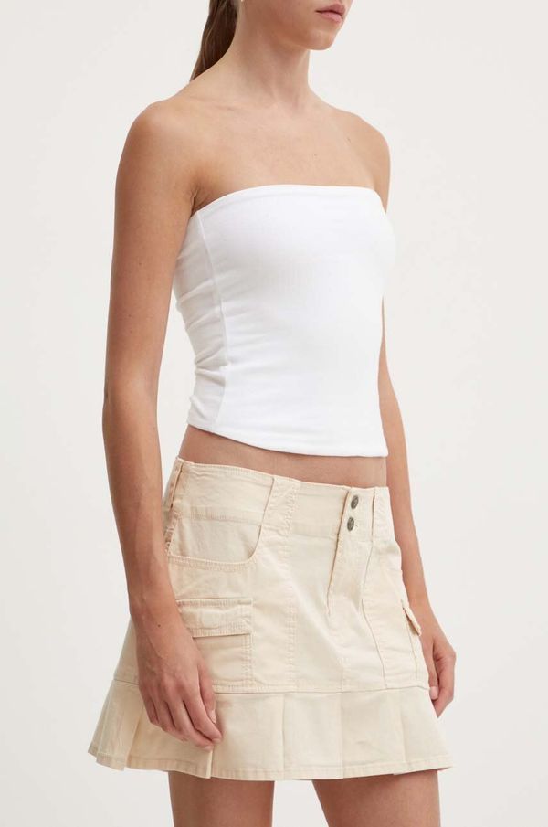 Hollister Co. Suknja Hollister Co. boja: bež, mini, ravna, KI343-4091