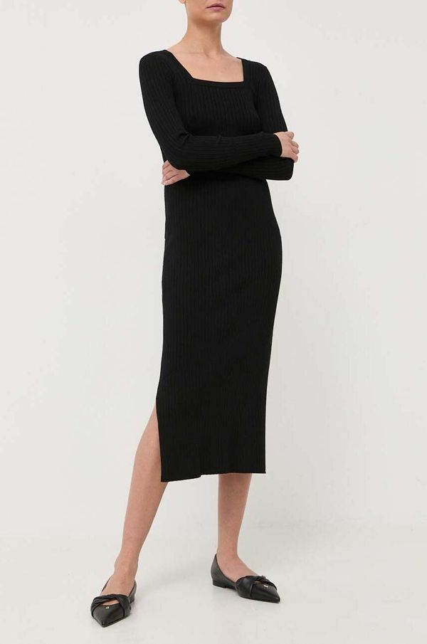 Max Mara Leisure Suknja Max Mara Leisure boja: crna, midi, ravna