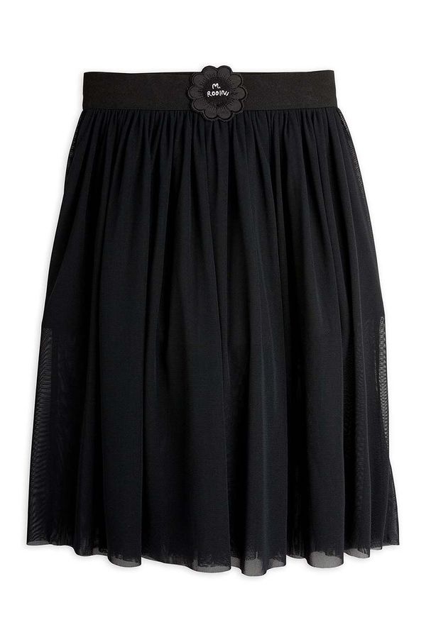 Mini Rodini Suknja Mini Rodini Tulle boja: crna, midi, ravna, 2473014299