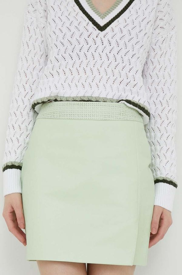Pepe Jeans Suknja Pepe Jeans boja: zelena, mini, ravna