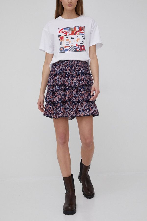 Pepe Jeans Suknja Pepe Jeans Leslie mini, širi se prema dolje