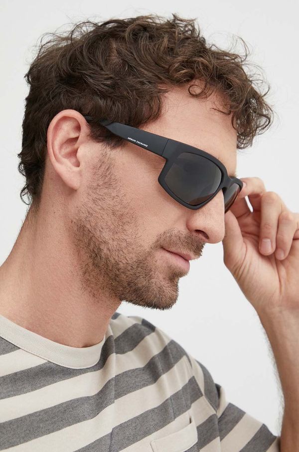 Armani Exchange Sunčane naočale Armani Exchange za muškarce, boja: crna, 0AX4142SU