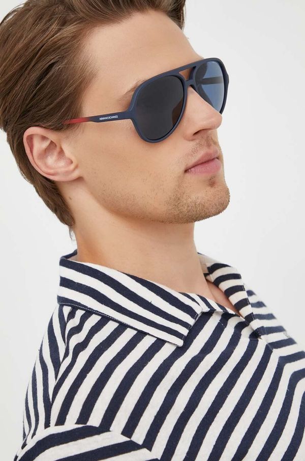 Armani Exchange Sunčane naočale Armani Exchange za muškarce, boja: tamno plava, 0AX4133S