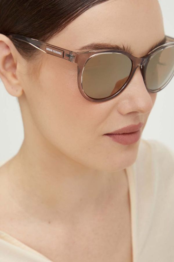 Armani Exchange Sunčane naočale Armani Exchange za žene, boja: bež, 0AX4144SU