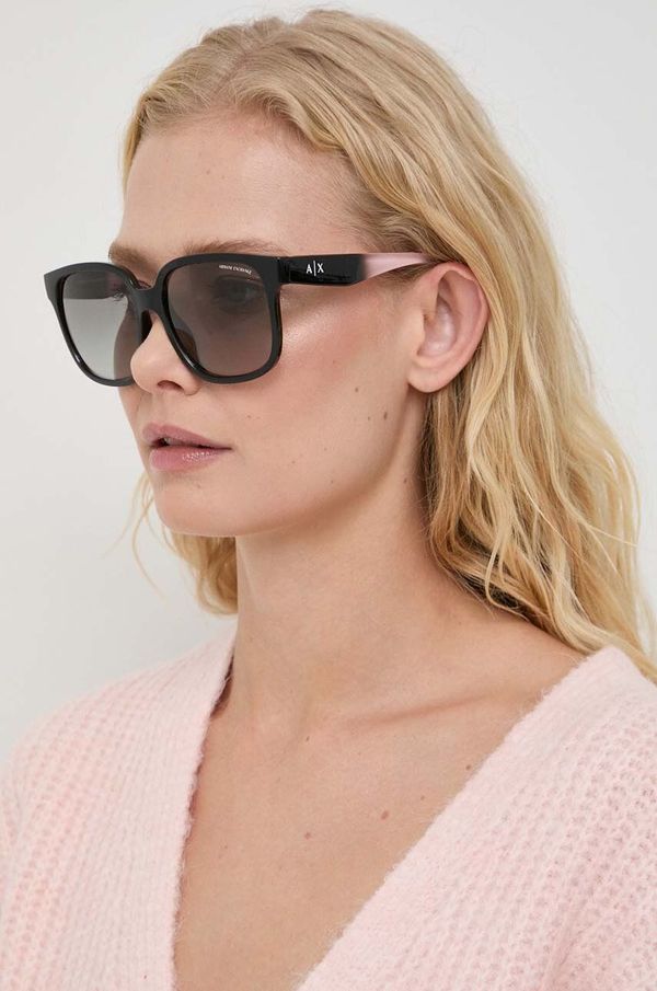 Armani Exchange Sunčane naočale Armani Exchange za žene, boja: crna