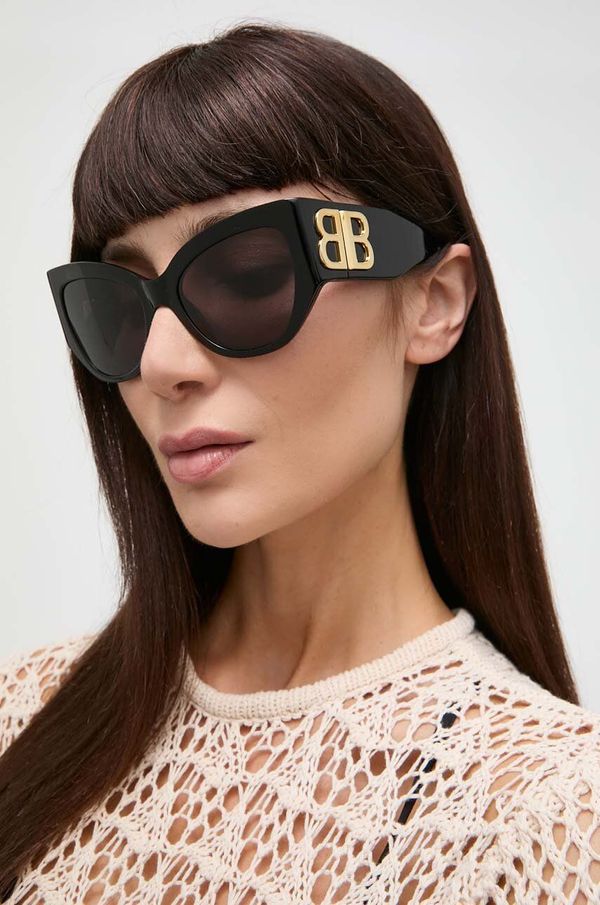 Balenciaga Sunčane naočale Balenciaga za žene, boja: crna, BB0322S