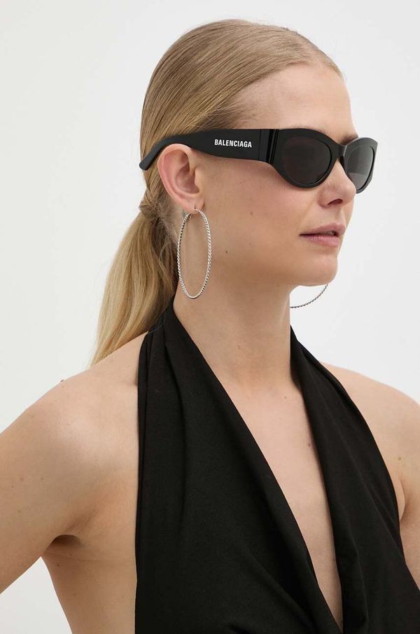 Balenciaga Sunčane naočale Balenciaga za žene, boja: crna, BB0330SK