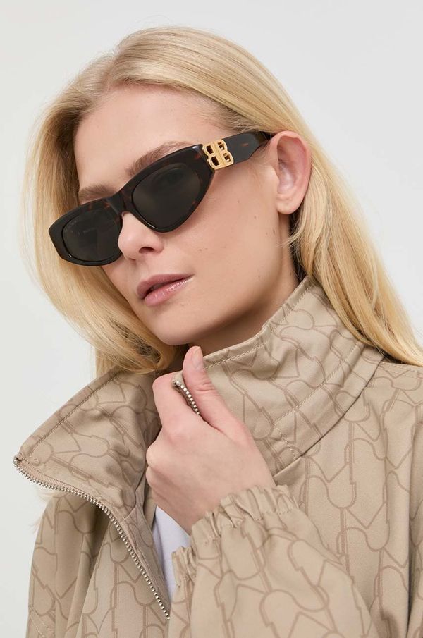 Balenciaga Sunčane naočale Balenciaga za žene, boja: smeđa