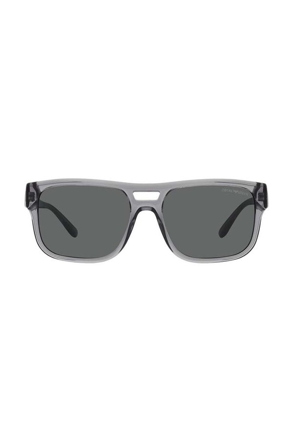 Emporio Armani Sunčane naočale Emporio Armani za muškarce, boja: siva