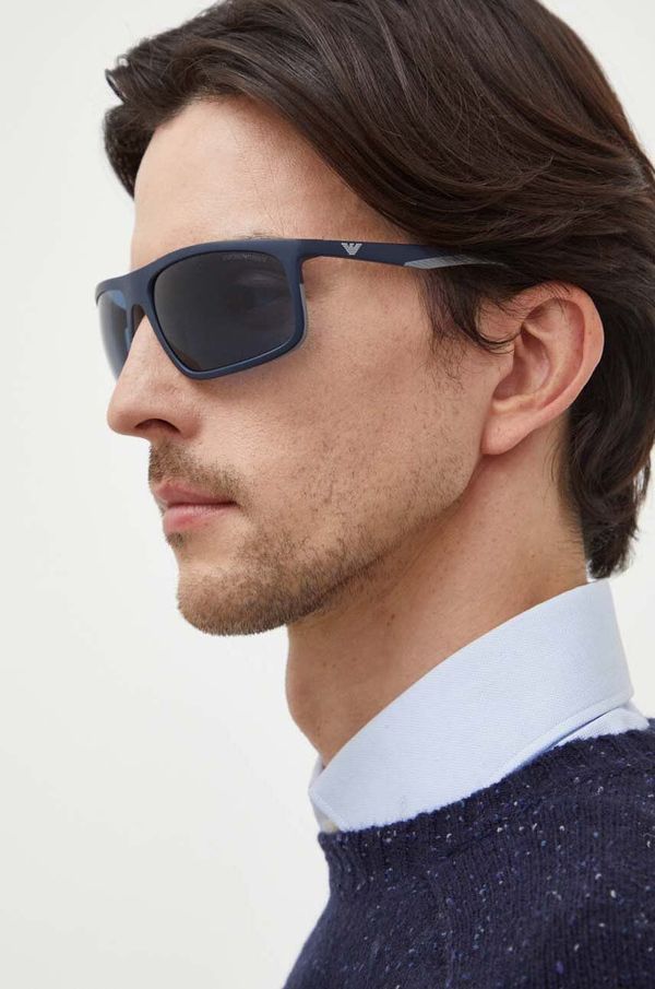 Emporio Armani Sunčane naočale Emporio Armani za muškarce, boja: tamno plava
