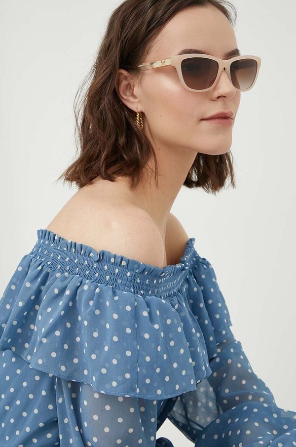 Emporio Armani Sunčane naočale Emporio Armani za žene, boja: bež