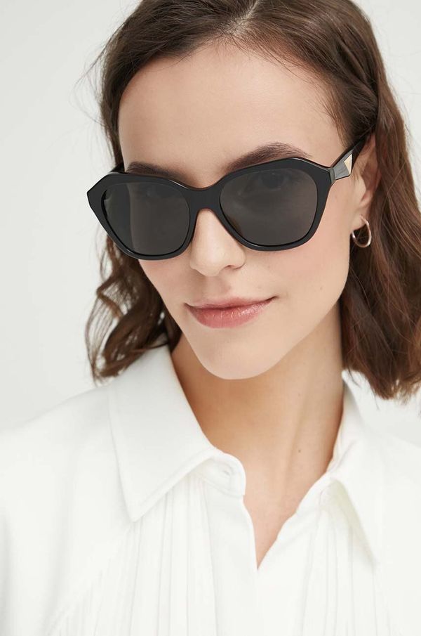Emporio Armani Sunčane naočale Emporio Armani za žene, boja: crna