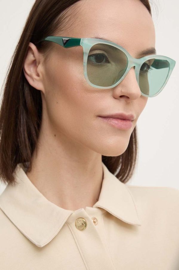 Emporio Armani Sunčane naočale Emporio Armani za žene, boja: tirkizna