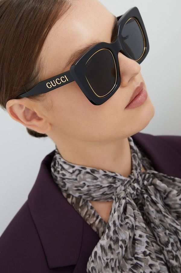 Gucci Sunčane naočale Gucci za žene, boja: crna