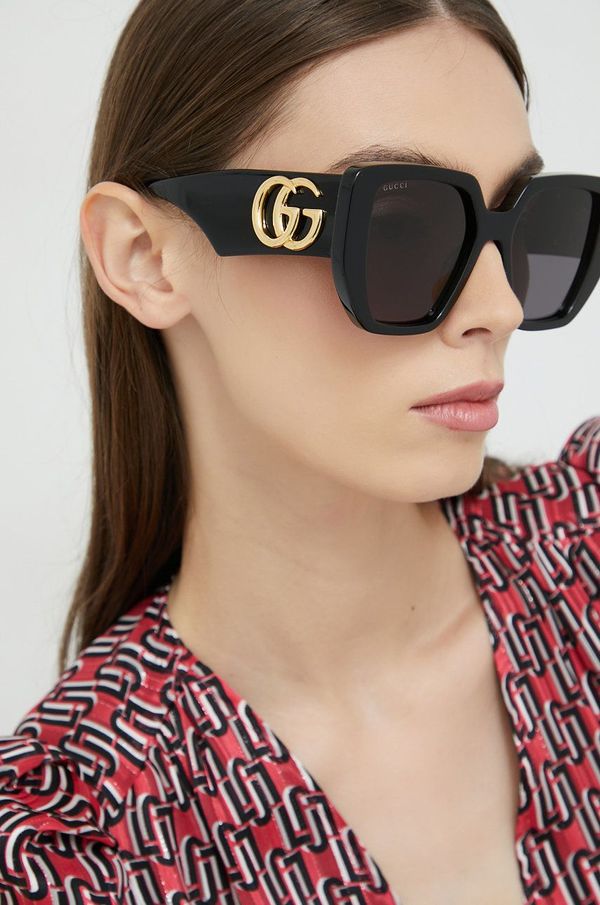 Gucci Sunčane naočale Gucci za žene, boja: crna