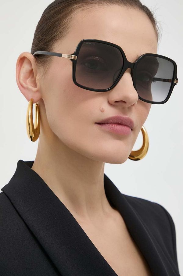 Gucci Sunčane naočale Gucci za žene, boja: crna