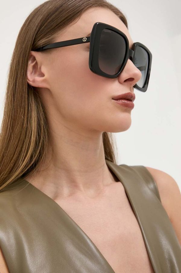 Gucci Sunčane naočale Gucci za žene, boja: crna
