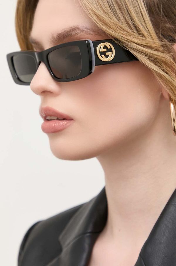 Gucci Sunčane naočale Gucci za žene, boja: crna
